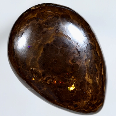 SOLID BOULDER OPAL Sparkling golden fire amongst patterned boulder opal SEE VIDEO
